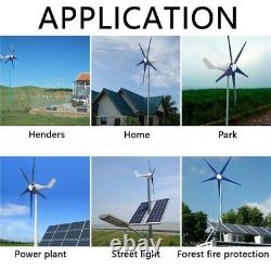 8000W 5Blade Wind Turbines Generator Horizontal 12V Windmill WithCharge Controller