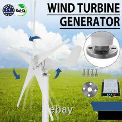 8000W Max Power 5 Blades DC 12V Wind Turbine Generator Kit W Charge Controller