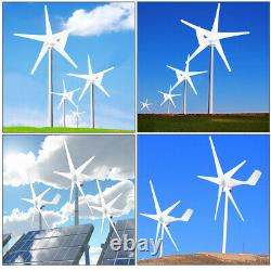 8000W Wind Turbine Generator 5 Blades Charger Controller Windmill Power DC 24V