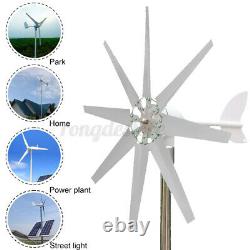8000W Wind Turbine Genertor Kit 12/24V Aerogenerator 3/5/8 Blades with Controller
