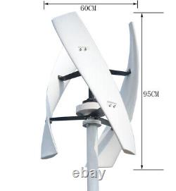 800W 12/24/48V Maglev Vertical Wind Turbine Energy Wind Generator With Controller