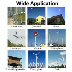 800W 12V / 24V Wind Turbine Generator 3 Blades Windmill Power Charge Controller
