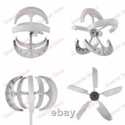 800W Lantern Vertical Wind Turbine Generator 5 Blades with Charger Controller 24V