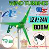 800w Peak 12v/24v 3 Blades Power Wind Turbine Generator With Charge Controller