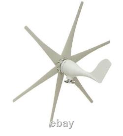 800W Peak 6 Blades 12V/24V/48V Horizontal Wind Turbine Generator Residential Hom