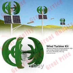 800W Vertical Axis Wind Power Turbine Generator 24V Controller Home Windmill Kit