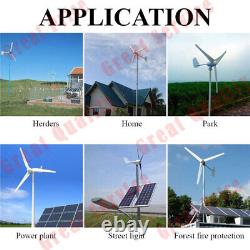 800W Vertical Axis Wind Power Turbine Generator 24V Controller Home Windmill Kit