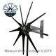 9 Blade 1600 Watt Sealed Wind Turbine Black Blades Missouri Wind And Solar