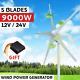 9000w 12v/24v 5 Blades Horizontal Wind Generator Wind Turbine Generator Kit