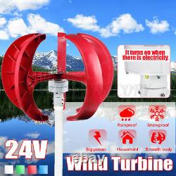 9000W 24V 5 Blades Wind Turbine Generator Lantern Vertical Axis Home Power