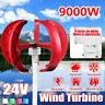 9000w 5 Blades 12/24v Auto Windward Lantern Wind Turbine Generator Vertical Axis