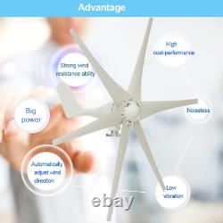 9000W 6 Blades Wind Turbine Generator Nylon Fiber Windmill Energy Turbine charge