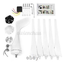 9000W Max Power 5 Blades Wind Turbine Generator with Charge Controller DC 12/24V