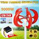 9000w Wind Turbine Generator Power 12v 24v Kit 5 Blades With Charge Controller
