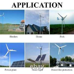 9000W Wind Turbines Generator Horizontal Windmill Energy 6 Nylon Fiber Blades 48