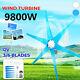 9800w Wind Turbine Generator Power 12v Kit 6 Blades With Charge Controller