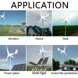 AC12V 8000W 3 Blades Wind Turbine Generator Windmill Power Charge Controller Kit