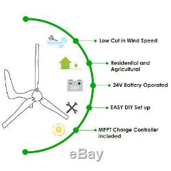 Automaxx WINDMILL 1500W 24V 60A Wind Turbine Generator kit