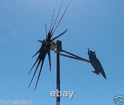 Commander Wind Turbine generator OWL TAIL 11 Prop 1000 Watt 48 Volt DC 2 Wire