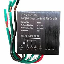 DC 3-Blades Helix Wind Power Turbine Generator 12V Vertical Axis Controller