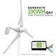Eco 400w Dc Wind Turbine Generator & 20a Hybrid Charger Controller Home Power