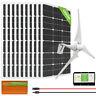 Eco Hybrid Kit100w 200w 500w 1000w Solar Panel + 400w Wind Turbine Generator