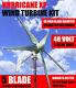 Hurricane Xp 48 Volt Wind Turbine Generator Kit 1000 Watt Max 1500 Watts Sealed