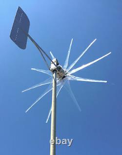 Details about   Invisible GHOST Wind turbine HIGH AMP 1100W 10 Clear props W/HP PMA 12 Volt AC 