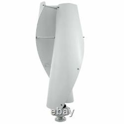 Maglev Axis Wind Power Vertical Turbine Generator 400W WithPWM Controller White