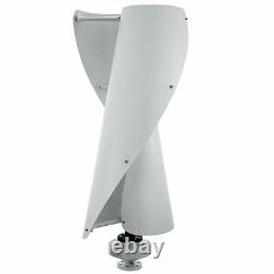 Maglev Axis Wind Power Vertical Turbine Generator 400W WithPWM Controller White