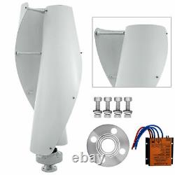 Maglev Axis Wind Power Vertical Turbine Generator 400W WithPWM Controller White