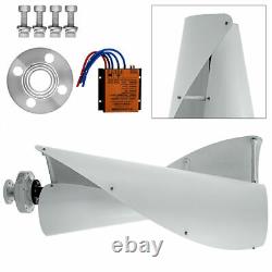 Maglev Axis Wind Power Vertical Turbine Generator 400W WithPWM Controller White