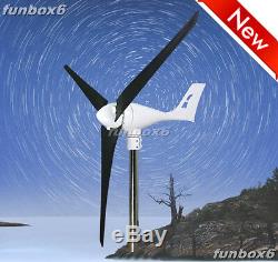Max850WithRated 600W 12V Wind Turbine Generator Windmill+WP Controller+CFRP blades