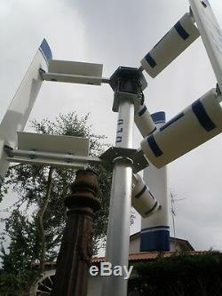 Mini small home vertical axis wind turbine generator 3KW EOLO 3000 windmill VAWT