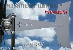 Missouri Freedom 24 Volt 1600 Watts Max 9 Blade Wind Turbine Generator
