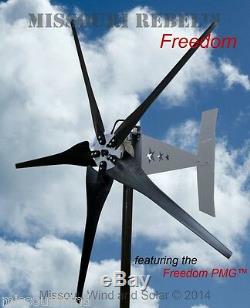 Missouri Freedom 48 Volt 1600 Watts Max 5 Blade Wind Turbine Generator