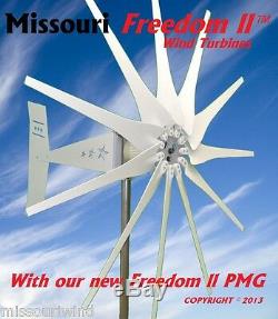 Missouri Freedom II 48 Volt 2000 Watt Max 11 Blade Wind Turbine Generator