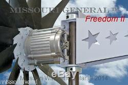 Missouri General Freedom II 12 Volt 2000 Watt 11 Blade Wind Turbine Generator
