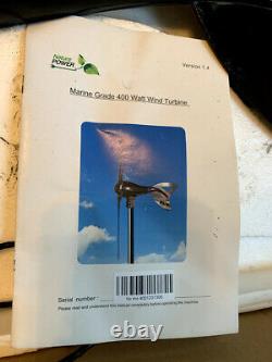 Nature Power Black 400-Watt Marine Grade Wind Turbine Power Energy Generator 12V