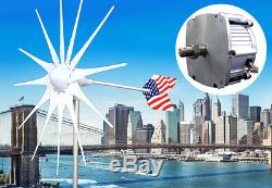 Patriot 12 Blade 12V AC Wind Turbine Generator1600 W Magnet PMA +Slip Ring + Hub