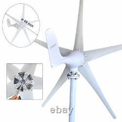 Pikasola Wind Turbine Generator Kit 400W 12V with 5 Blade Wind Generator Kit