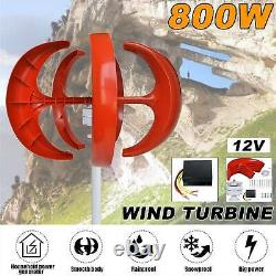 Pro 800W 12V 5 Blade Wind Turbine Generator Vertical Axis Clean Energy Home US