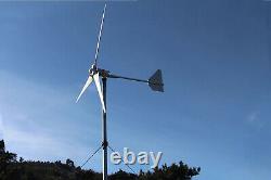 Tumo-Int 5000W 3Blades Bent Tail Wind Turbine Windmill with Controller (120V)
