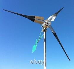 UK Prepers Wind turbine 3+ blade DC +10 watt Millitary Solar + power watt meter