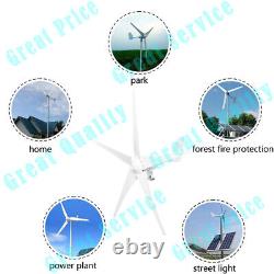 US 5 Blades Wind Turbine Power Generator Charger Controller Windmill DC 12V SET