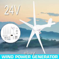 USA Wind Turbine Generator Kit 3000W Powerful 5 Blades 24V Charger Controller