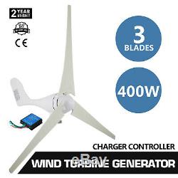 VEVOR 400W Wind Turbine Generator 20A Charger Controller Home Power 12V DC US