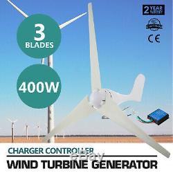 VEVOR Max 400W Wind Turbine Generator 12V 3 Blade With Windmill Charge Controller