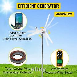 VEVOR Wind Turbine Generator, 12V/AC Wind Turbine Kit, 400W Wind Power