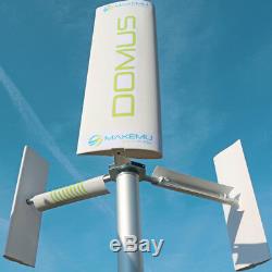 Vertical axis wind turbine generator DOMUS 500 750 1000 W Darrieus Savonius 1KW